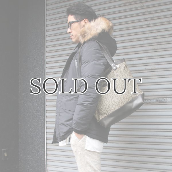 画像9: デッドストックレインカモテント生地×Leather Travel Mini Tote Bag 【送料無料】 / Upscape Audience VASCO (9)