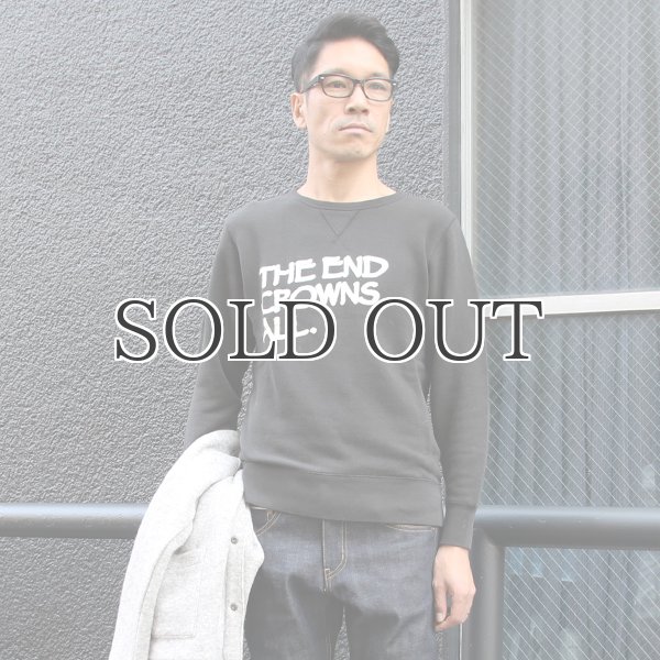 画像6: 【RE PRICE/価格改定】オールドプリント"The End Crowns All."ヴィンテージガゼットクルーネックスウェット / Audience (6)
