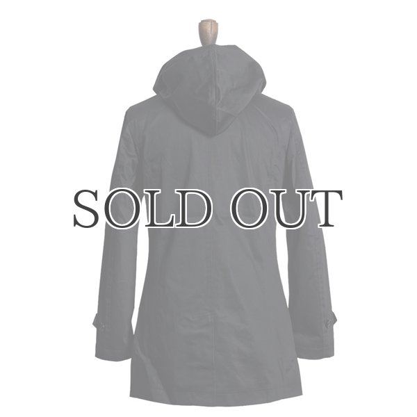 画像4: 高密度サテンストレッチフード付きステンカラーコート 【送料無料】 / Audience (4)