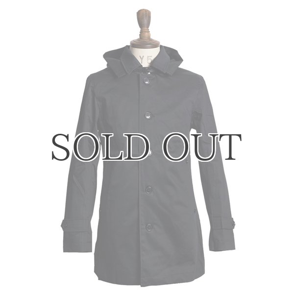 画像3: 高密度サテンストレッチフード付きステンカラーコート 【送料無料】 / Audience (3)