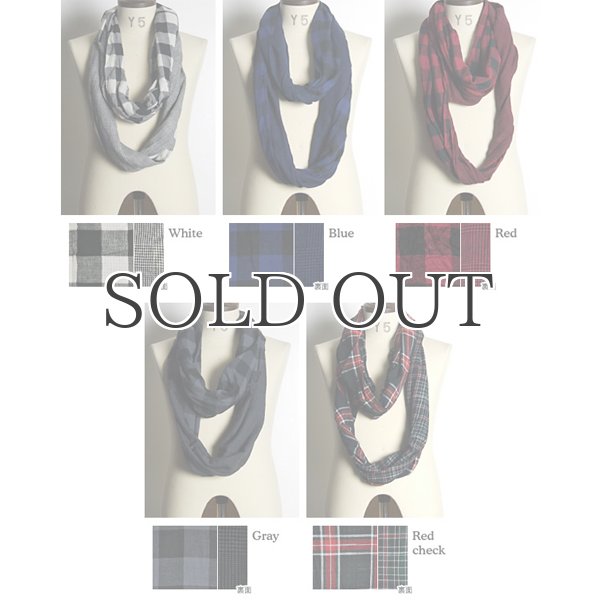 画像5: Wガーゼチェックねじれストール / Audience (5)