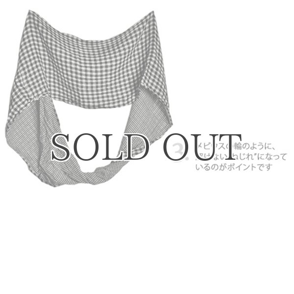 画像8: Wガーゼチェックねじれストール / Audience (8)