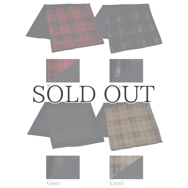 画像5: プレッピーチェックジャガードリバーシブルネックウォーマー/キャップ【MADE IN JAPAN】 / Upscape Audience (5)