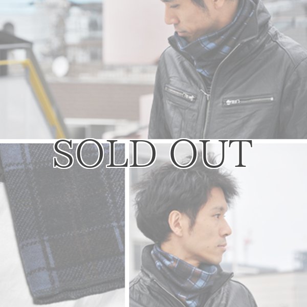 画像8: プレッピーチェックジャガードリバーシブルネックウォーマー/キャップ【MADE IN JAPAN】 / Upscape Audience (8)