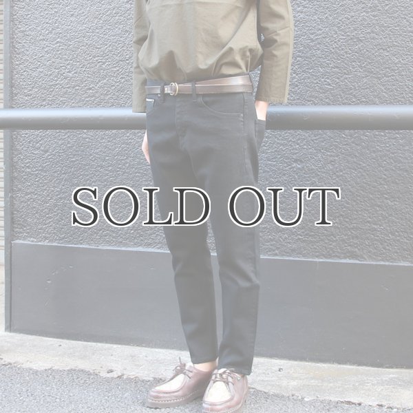 画像3: 黒×黒セルヴィッチ(赤耳)ストレッチデニムアンクルパンツ『日本製』【送料無料】  / Upscape Audience (3)