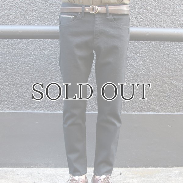 画像4: 黒×黒セルヴィッチ(赤耳)ストレッチデニムアンクルパンツ『日本製』【送料無料】  / Upscape Audience (4)