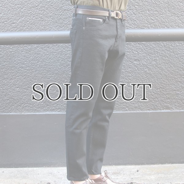 画像5: 黒×黒セルヴィッチ(赤耳)ストレッチデニムアンクルパンツ『日本製』【送料無料】  / Upscape Audience (5)