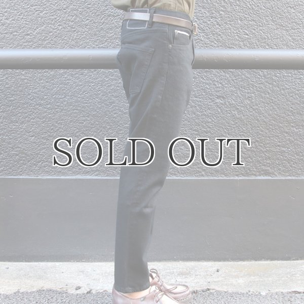 画像6: 黒×黒セルヴィッチ(赤耳)ストレッチデニムアンクルパンツ『日本製』【送料無料】  / Upscape Audience (6)