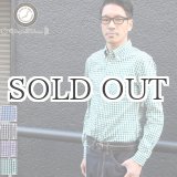 画像: ギンガムチェックボタンダウンワンカラーボタン長袖シャツ【MADE IN JAPAN】『日本製』/ Upscape Audience