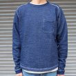 画像9: 本藍染裏毛 サドルショルダー 胸ポケ付 ヘムラウンド L/S スウェット【MADE IN TOKYO】『東京製』/ Upscape Audience (9)