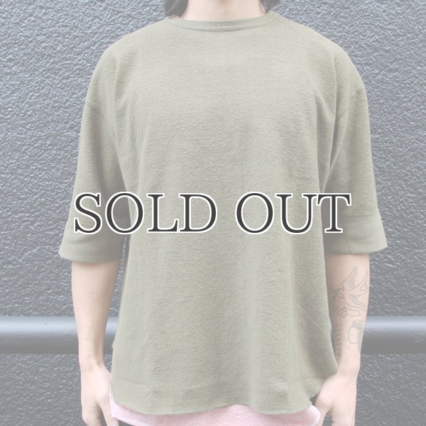 画像4: ヴィンテージパイル天竺 ヘムラウンド 5/S カットソー【MADE IN TOKYO】『東京製』/ Upscape Audience (4)