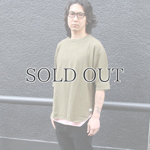 画像2: ヴィンテージパイル天竺 ヘムラウンド 5/S カットソー【MADE IN TOKYO】『東京製』/ Upscape Audience (2)