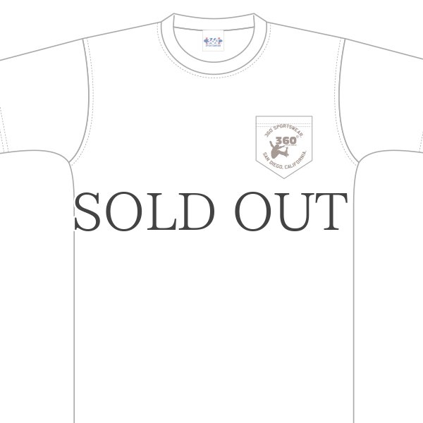 画像7: 360°SPORTS WEAR(スリーシックスティスポーツウェア) "PLAY" 6oz米綿丸胴ポケ付きS/S Tee/ Audience (7)