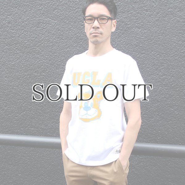 画像7: 6.2oz丸胴UCLA"BEAR"オールドプリントTEE / Audience (7)