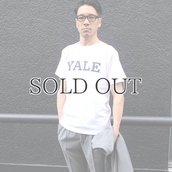 画像3: 6.2oz丸胴YALE"YALE"オールドプリントTEE / Audience (3)