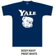 画像9: 6.2オンス丸胴BODY YALE"Handsome-YALEオールドプリント"TEE / Audience (9)