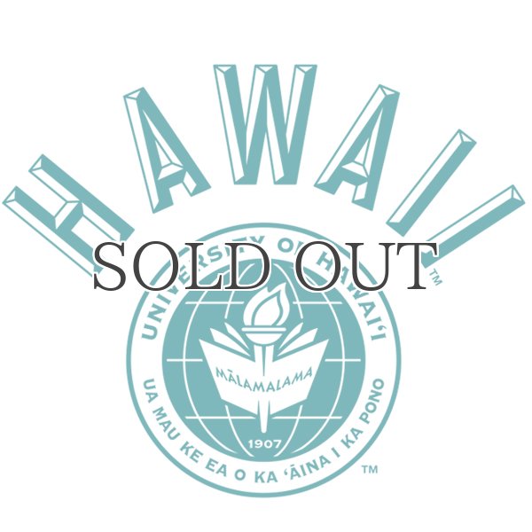画像9: 6.2oz丸胴HAWAII”UNIVERSITY OF HAWAII”オールドプリントTEE / Audience (9)