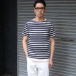 画像20: 【RE PRICE/価格改定】Basque 10オンス ( バスク天竺 )無地＆ボーダーボートネックレイヤード半袖カットソー【MADE IN JAPAN】『日本製』/ Upscape Audience (20)