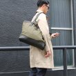 画像14: デッドストックレインカモテント生地×Leather Travel Tote Bag 【送料無料】 / Upscape Audience VASCO (14)