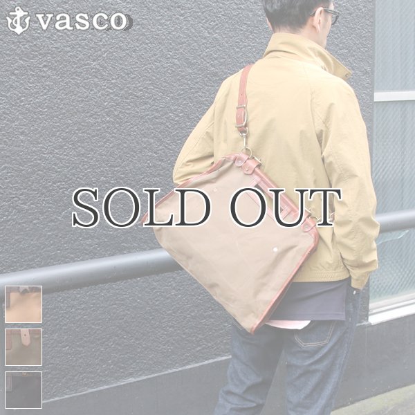 画像1: キャンバスレザーシティーメールバッグ 【送料無料】 【RE-STOCK】 / vasco (1)