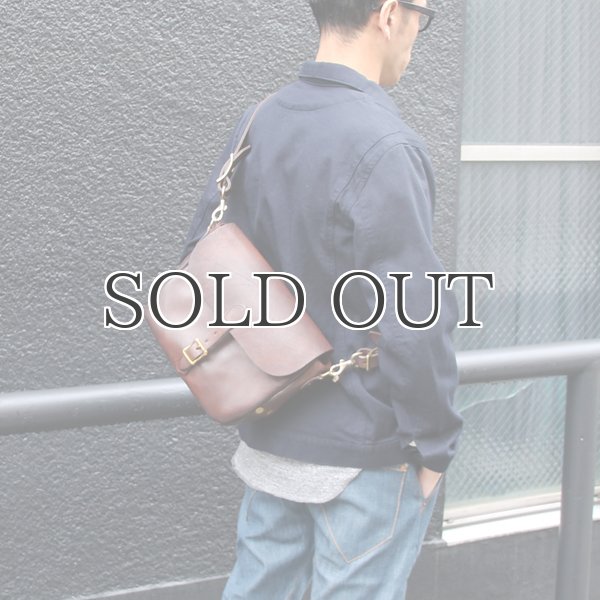 画像2: LEATHER POSTMAN  SHOLDER BAG-Small（刻印無し）（VS-249L）【MADE IN JAPAN】『日本製』【送料無料】 / VASCO (2)