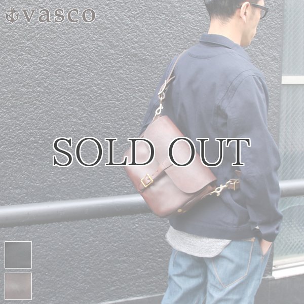 画像1: LEATHER POSTMAN  SHOLDER BAG-Small（刻印無し）（VS-249L）【MADE IN JAPAN】『日本製』【送料無料】 / VASCO (1)