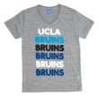 画像4: 【RE PRICE / 価格改定】 UCLA"BRUINS"コットン/三素材混カレッジプリント半袖VネックTシャツ / Audience (4)