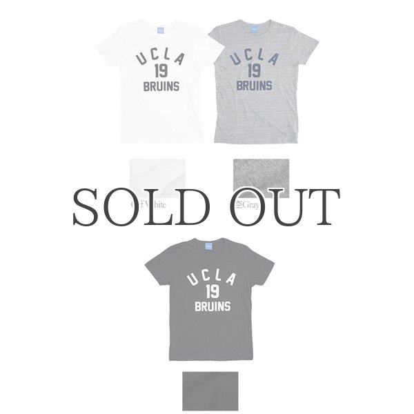 画像3: UCLA"UCLA 19 BRUINS"三素材混カレッジプリント半袖クルーネックTシャツ / Audience (3)