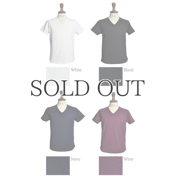 画像5: リサイクル米綿Vネックロールアップ半袖カットソー / Audience (5)