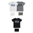 画像3:  UCLA"UCLA"ロゴ三素材混カレッジプリント半袖VネックTシャツ / Audience (3)