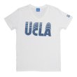 画像4:  UCLA"UCLA"ロゴ三素材混カレッジプリント半袖VネックTシャツ / Audience (4)