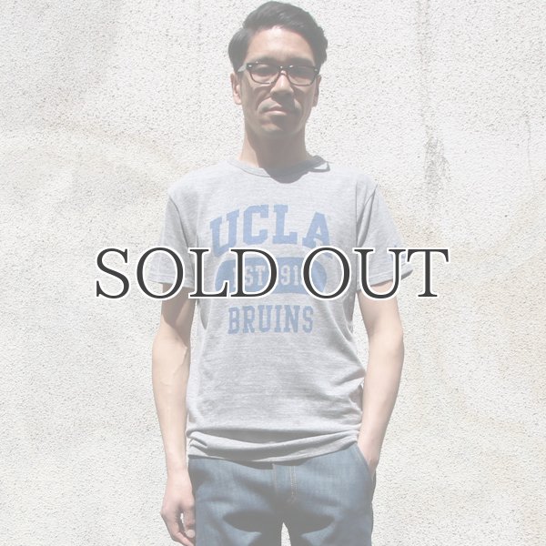 画像2: UCLA"UCLA EST.1919 BRUINS"三素材混カレッジプリント半袖クルーネックTシャツ / Audience (2)