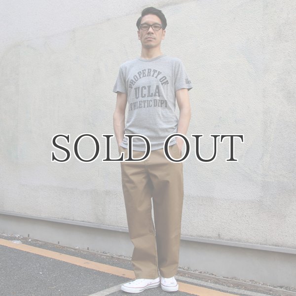 画像3: UCLA"PROPERTY OF UCLA ATHLETIC DEPT"三素材混カレッジプリント半袖クルーネックTシャツ / Audience (3)