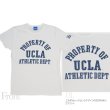 画像5: UCLA"PROPERTY OF UCLA ATHLETIC DEPT"三素材混カレッジプリント半袖クルーネックTシャツ / Audience (5)