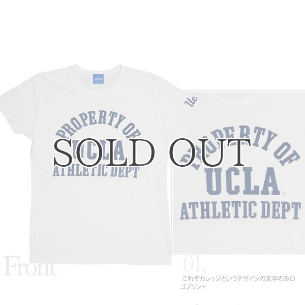 画像5: UCLA"PROPERTY OF UCLA ATHLETIC DEPT"三素材混カレッジプリント半袖クルーネックTシャツ / Audience (5)