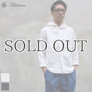 画像: ダブルガーゼ2WAYネック7分袖シャツ / Audience