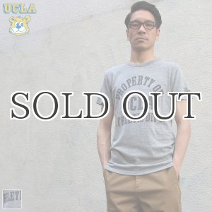 画像: UCLA"PROPERTY OF UCLA ATHLETIC DEPT"三素材混カレッジプリント半袖クルーネックTシャツ / Audience