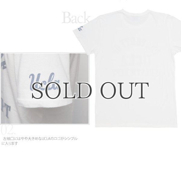 画像6: UCLA"PROPERTY OF UCLA ATHLETIC DEPT"三素材混カレッジプリント半袖クルーネックTシャツ / Audience (6)