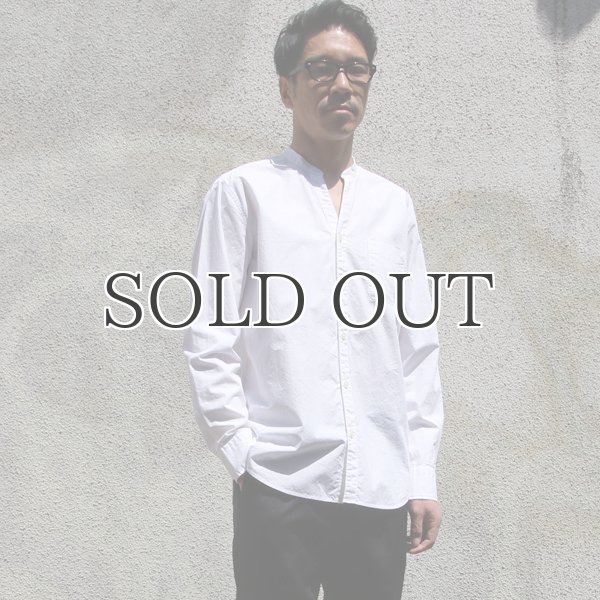 画像12: タイプライターVネックバンドカラー L/S シャツ【MADE IN JAPAN】『日本製』/ Upscape Audience (12)