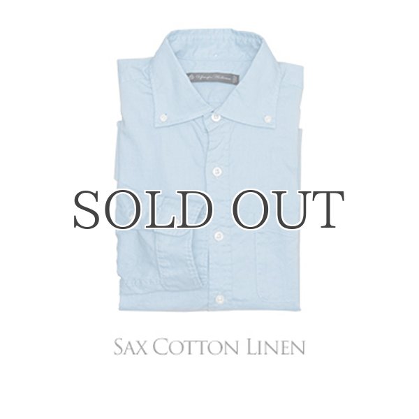 画像15: ワイドスプレッドボタンダウンカラー7分袖シャツ【MADE IN JAPAN】『日本製』/ Upscape Audience (15)