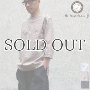 画像: ソフトリネンコットンキャンバス C/N ヘンリー7/Sシャツ【MADE IN JAPAN】『日本製』/ Upscape Audience