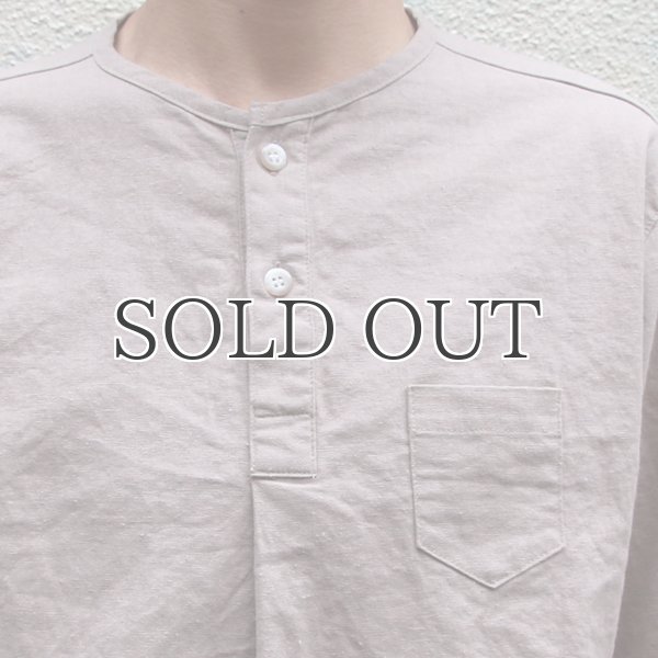 画像10: ソフトリネンコットンキャンバス C/N ヘンリー7/Sシャツ【MADE IN JAPAN】『日本製』/ Upscape Audience (10)