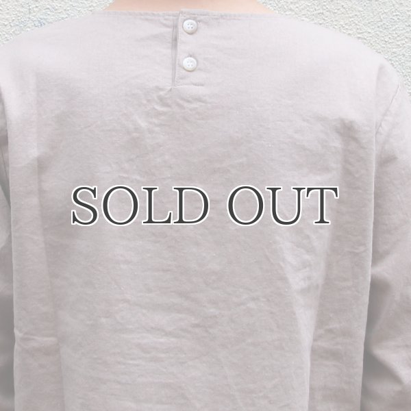 画像14: ソフトリネンコットンキャンバス 胸ポケ付 Wヘム 7/Sシャツ【MADE IN JAPAN】『日本製』/ Upscape Audience (14)