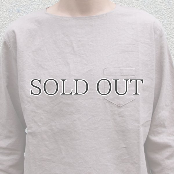 画像13: ソフトリネンコットンキャンバス 胸ポケ付 Wヘム 7/Sシャツ【MADE IN JAPAN】『日本製』/ Upscape Audience (13)