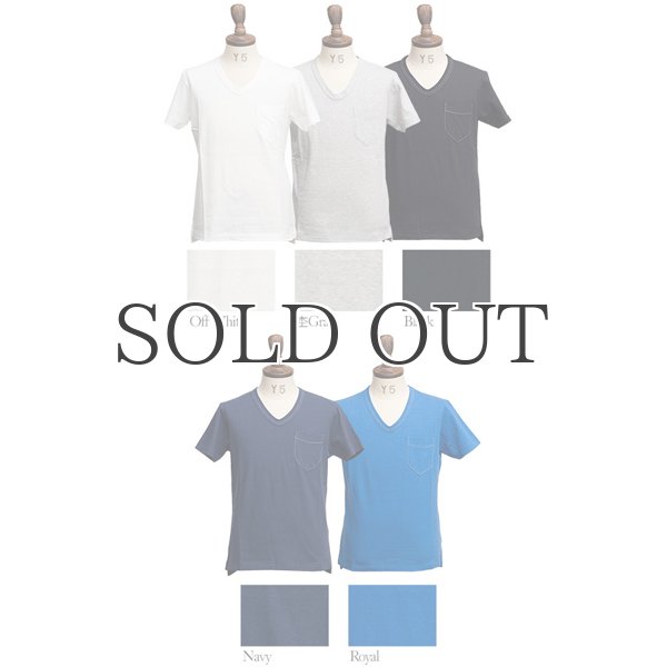 画像4: ラフィー天竺Vネックポケット付きカットソー【MADE IN JAPAN】『日本製』/ Upscape Audience (4)