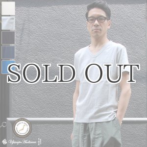 画像: ラフィー天竺Vネックポケット付きカットソー【MADE IN JAPAN】『日本製』/ Upscape Audience