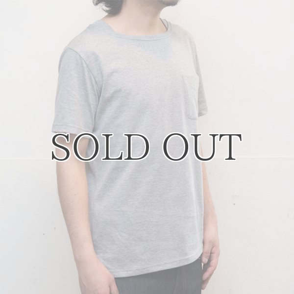 画像6: コーマ天竺レイヤードボートネックポケット半袖カットソー【MADE IN JAPAN】『日本製』/ Upscape Audience (6)