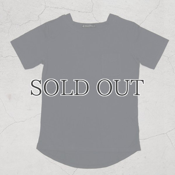 画像10: コーマ天竺レイヤードボートネックポケット半袖カットソー【MADE IN JAPAN】『日本製』/ Upscape Audience (10)