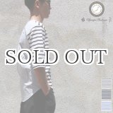 画像: BSQ度詰天竺×タイプライターボートネック ハーフスリーブカットソー【MADE IN JAPAN】『日本製』/ Upscape Audience