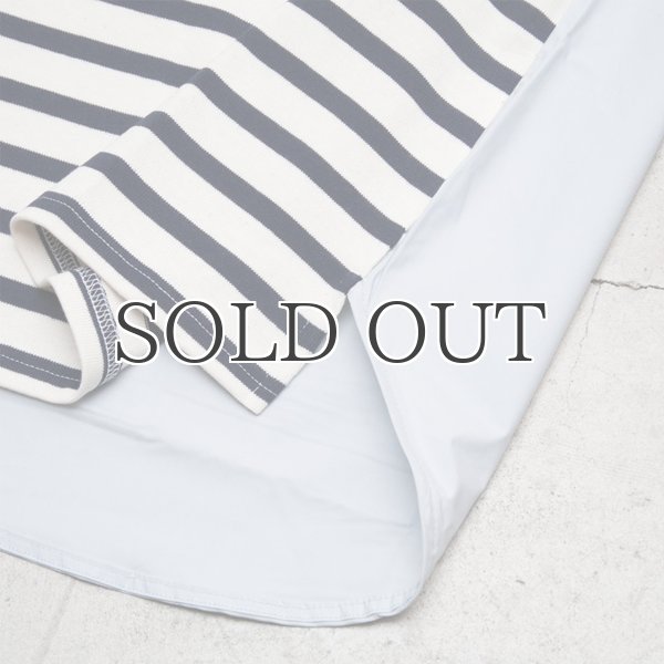 画像9: BSQ度詰天竺×タイプライターボートネック ハーフスリーブカットソー【MADE IN JAPAN】『日本製』/ Upscape Audience (9)